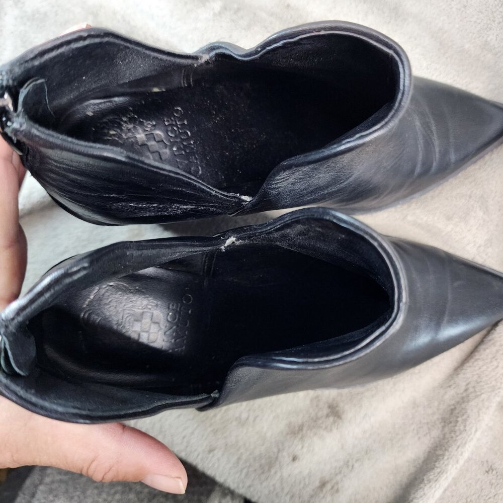 Vince Camuto Shoes Womens Size 9 Black Leather Ankle Booties *GUC* - Picture 8 of 12